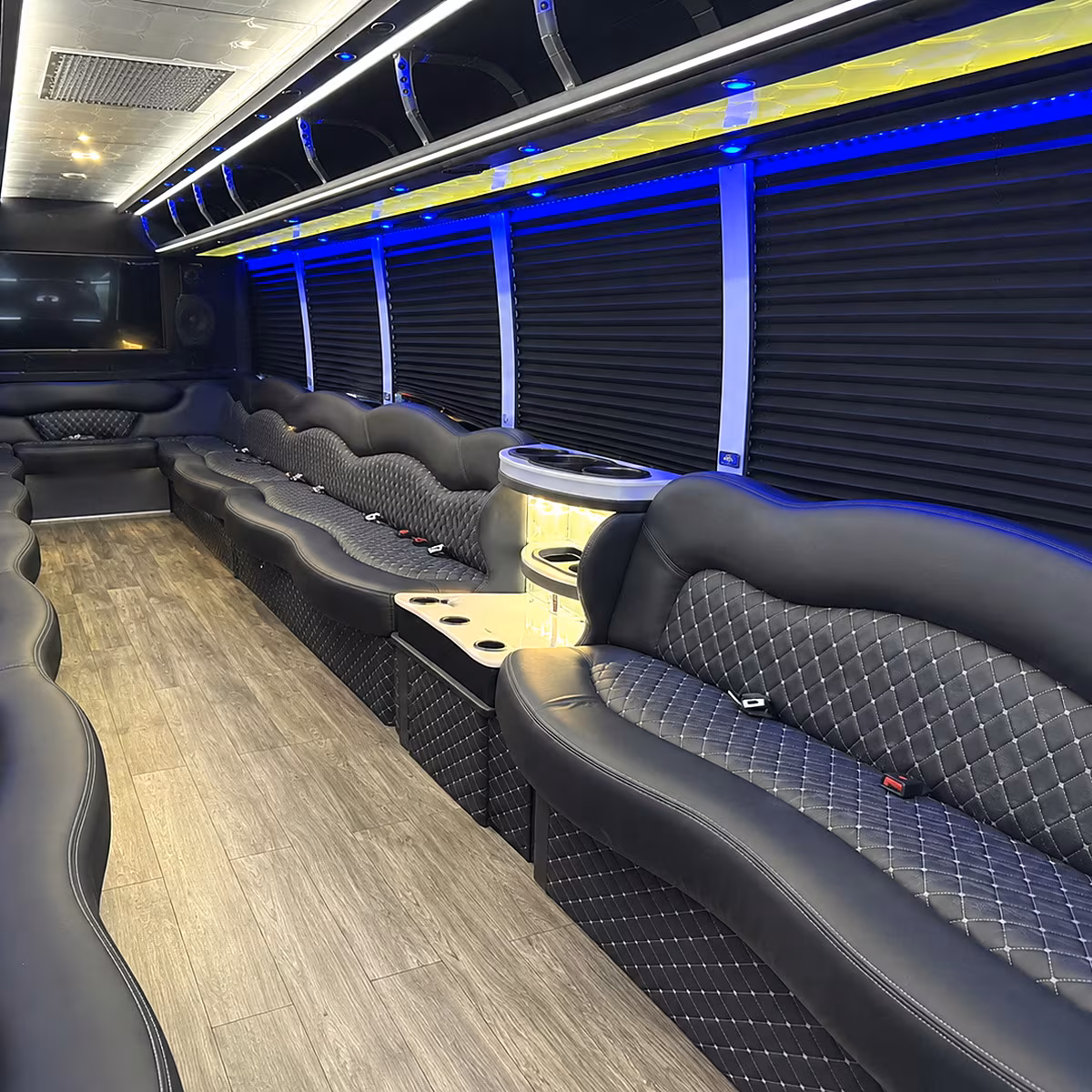 dothan party bus rental interior